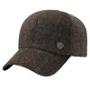 Boné de inverno para homens de meia-idade e idosos, boné de beisebol masculino para atividades ao ar livre, à prova de frio, quente, forrado com fleece, proteção para as orelhas, espessado