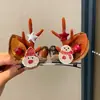 Pinza para el Cabello de Reno Navideño para Mujer Pinza para el Cabello de Fiesta Festiva Accesorio para el Peinado Accesorios de Disfraz Cosplay Lindo Doble Pinza Accesorios para el Cabello