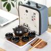 Tetera Portátil Xishi Juego de Té Cerámico para Viaje Set Kung Fu Reunión Anual Festival Regalo Premio Conmemorativo Logo Impreso
