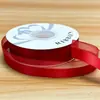 Cinta de Gasa de Color Sólido de Borde Medio de 2.5 cm, Cinta para Ramo de Flores, Cinta para Envoltura de Regalos DIY, Venta al por Mayor