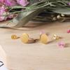 Accesorios de cobre para joyería pendientes diy accesorios accesorios de joyería aguja redonda plana con pasador para colgar pendientes de botón venta directa de fábrica