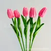 Flores Artificiales de Tulipa de PU con Tacto Realista, Ramo Hidratante Flores Decorativas, Flores Falsas para Decoración del Hogar, Adornos para Sala de Estar, Fabricante Transfronterizo