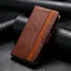 Funda de Cuero para Teléfono con Ranura para Tarjeta, Estilo de Negocios, Modelos Empalmados para Samsung S26Edge S25Fe/S24Ultra/S23Fe