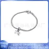 Panjia Nuevo S925 Cobre Blanco Chapado en Plata Serie Galaxia Romántica de Verano Encanto de Amor Luna Pulsera DIY de Moda
