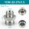 Adaptador hidráulico acero 45# Yonghua cono de 24 grados férula sello ED fitting para manguera 1CB 1CM 1DB 1DM
