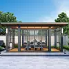 [Nuevo Pabellón de Patio Pintado Estilo Chino] Casa de Lujo Bajo con Habitación Solar Espacio de Vida Exterior Cómodo Personalizado