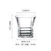 Copo de Whisky Moderno, Copo de Cristal Torcido, Copo Dançante, Copo com Cubo de Gelo, Copo de Mola para Bar, Atacado de Destilados para Coquetéis