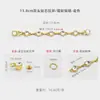 Ventas Directas de Fábrica de Hebillas de Cadena Corta con Anillas de Diamante, Cadenas de Joyería Cortadas a Mano, Accesorios de Cuero para Zapatos y Cadenas de Muñeca Premium para Teléfonos Móviles