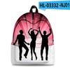 Amazon 2022 Nuevo Patrón de Danza de Sombras Transfronterizo Mochila Casual Mochila Estilo Universitario Bolso Escolar