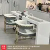 Conjunto de Mesa e Cadeira para Manicure Cadeira de Manicure Mesa de Manicure Estação de Manicure Simples Dupla Estilo Japonês Armário de Armazenamento para Manicure Armário de Exposição