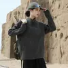 Chamarra de polar para mujer para exteriores, nuevo estilo otoño/invierno 2026, adecuada para senderismo y montañismo, a prueba de viento, cálida, con cuello alto y diseño abierto con forro de polar