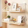 Estante de pared de madera maciza, no requiere taladrar, estantería de madera para pared de cabecera de dormitorio, estante de almacenamiento de pared