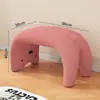 Banquillo Pequeño para el Hogar, Taburete Bajo, Taburete para Sofá, Banco Acolchado Suave, Taburete Popular para Mesa de Café en la Sala de Estar, Taburete Infantil de Madera Maciza, Silla Pequeña