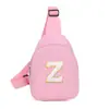 Bolso Infantil Nuevo y Elegante 2026 con 26 Letras Inglesas, Bolso de Pecho de Color Sólido para Niños y Niñas, Mini Bolsa de Almacenamiento Ligera para Bebé