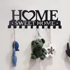 Prateleira de Armazenamento com Gancho de Metal Gancho de Roupa Montado na Parede Decoração Criativa para Casa Armazenamento de Chaves Item Quente Transfronteiriço