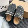 Sandalias planas tipo mule de lunares retro para mujer, nueva colección 2026, con suela suave, con cierre de hebilla, fáciles de poner, adecuadas para uso en exteriores