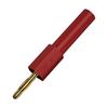 J.20011 Conversión de conector banana con cabezal macho de 2 mm a cabezal hembra de 4 mm, cabezal de linterna chapado en cobre