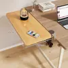 Placa de extensión de escritorio, uso en oficina, no requiere taladro, panel de mesa extensible, soporte de brazo plegable, bandeja para teclado