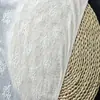 Suéter de Punto con Malla Bordada por Todas Partes, Tejido de Encaje Floral Pequeño para Capa Base de Mujer, Cardigan, Material para Vestido de Moda