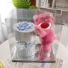 Floristería Eterna Supermercado Tienda de Conveniencia Oso de Peluche Rosa Regalo Día de San Valentín Chino Vestido de Novia