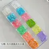 Accesorios para decoración de uñas con lentejuelas de estrella hueca, populares en línea, pentagramas de macarrón coloridos ultradelgados, decoración de uñas DIY