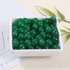 Contas Redondas de Cristal de Vidro Imitando Jade Feitas à Mão para Pulseira DIY Colar Grampo de Cabelo Material de Jade Contas Soltas Acessórios para Miçangas Atacado