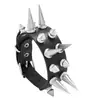 Juego de Gargantilla y Pulsera Punk de Cuero con Pinchos de Doble Fila Estilo Punk Europeo y Americano de 12 Piezas, Accesorios Rockeros Modernos Personalizados