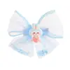 Material de Pasador de Dibujos Animados con Lazo de Pedrería Materiales para Accesorios del Cabello Joyería Infantil Piezas de Accesorios para el Cabello de Niña con Lazo