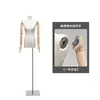 Suporte de manequim de mão pendurado, ombro reto, adereços, loja de roupas femininas, boneca de vitrine coreana, suporte de manequim, loja de roupas, suporte de exibição de corpo humano