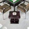 Mesa de Mahjong Tampo de Rocha Mesa de Centro Suporte de Chá Sala de Xadrez e Cartas Mesa de Chá Mesa de Centro Especial para Xadrez e Cartas Salão de Mahjong Suporte de Xícara de Chá de Alta Qualidade