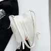 Bolsa de Ombro Estilosa com Franjas para Mulheres, Famosa da Internet, Novo Modelo Primavera 2026, Bolsa Transversal da Moda para Senhoras, Bolsa Popular para Celular Este Ano