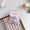Elástico de Cabelo Candy Kt com Estampa Xadrez de Algodão Estilo Coreano, Faixa de Cabelo de Tecido Fofa para Meninas, Alta Elasticidade, Suave com o Cabelo, Acessório de Cabelo