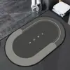 Tapete de Banheiro de Terra de Diatomáceas Secagem Rápida Absorvente Antiderrapante Tapete de Entrada para Vaso Sanitário Lavatório