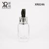 Botella de base líquida de 30 ml Botella de vidrio de 30 ml con cabezal de bomba Botella de vidrio redonda recta de 30 ml Botella de vidrio de fondo grueso