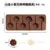 2026 En Stock 0-9 Número Redondo Paleta Película Molde Resistente a Altas Temperaturas Grado Alimenticio Silicona Creativo DIY Molde para Pastel