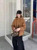 Chamarra cortavientos con capucha estilo coreano para mujer, nueva colección otoño 2026, chaqueta casual holgada, top moderno petite y que reduce la edad