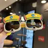 Gafas de Sol Polarizadas para Cachorro Chico Visera Solar Genial Montura Suave Silicona de Dibujos Animados Gafas de Sol para Niños Cachorro Ladrando Lindo