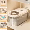 Caja de Almacenamiento de Granos, Contenedor de Arroz, Frasco Sellado de Grado Alimenticio para el Hogar, Contenedor de Arroz Transparente, Contenedor de Granos a Prueba de Insectos y Humedad, Caja de Arroz
