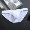 Ropa interior de seda de hielo directa de fábrica para hombre, tangas transparentes de tiro bajo, una pieza sexy, ultra delgada, transpirable para verano, comercio exterior