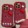 Lindo Gato con Lazo Adecuado para Funda de Teléfono Móvil Año Nuevo Iphone17 15Promax Silicona Serie 16 14 Anti-Caída