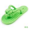 Atacado de fábrica brinquedos para filhotes chinelos de corda de algodão trançados à mão filhote anti-demolição casa brinquedos de corda com nó para roer e limpar dentes