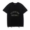 FOG marca de moda europea y americana high street hip hop manga corta béisbol Deportes béisbol estampado de letras hombres y mujeres camiseta casual