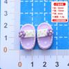 Nuevo par de pantuflas pegamento crema paquete de material para carcasa de teléfono móvil DIY pasador broche sonido vibrante joyería de resina para influencers
