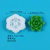 Molde de Silicona de Cactus Suculento Planta Simulada Planta en Maceta DIY Hecho a Mano Vela Aromática Molde para Pastel Postre