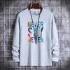 Nova camisa básica de outono masculina de manga comprida tendência estudantil adolescentes roupas casuais masculinas de outono -30X3247