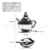 Infusor de Té Creativo de Acero Inoxidable 304, Colador de Té con Forma de Tetera, Filtro para Hojas de Té, Fabricante de Bola de Té para Té de Flores de la Tarde