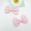 Venda Quente Cor Lisa Envoltório Laço Enfeite Acessórios DIY Acessórios de Cabelo para Meninas Elásticos de Cabelo Acessórios para Bonecas Em Estoque Atacado
