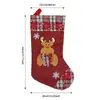 Meias de Natal transfronteiriças, meias de presente para crianças, enfeites de árvore de Natal, sacolas decorativas de doces, pingentes decorativos para casa de Natal