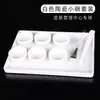 Cerâmica branca para cuidados com a pele tigela pequena branca porcelana branca xícara de chá para água tigela de óleos essenciais para salão de beleza tigela para misturar máscara tigela para misturar spa