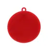 Cepillo Multifuncional de Silicona para Quitar Manchas y Lavar Platos para Uso en la Cocina del Hogar, Cepillo de Limpieza Rojo y Estropajo al por Mayor